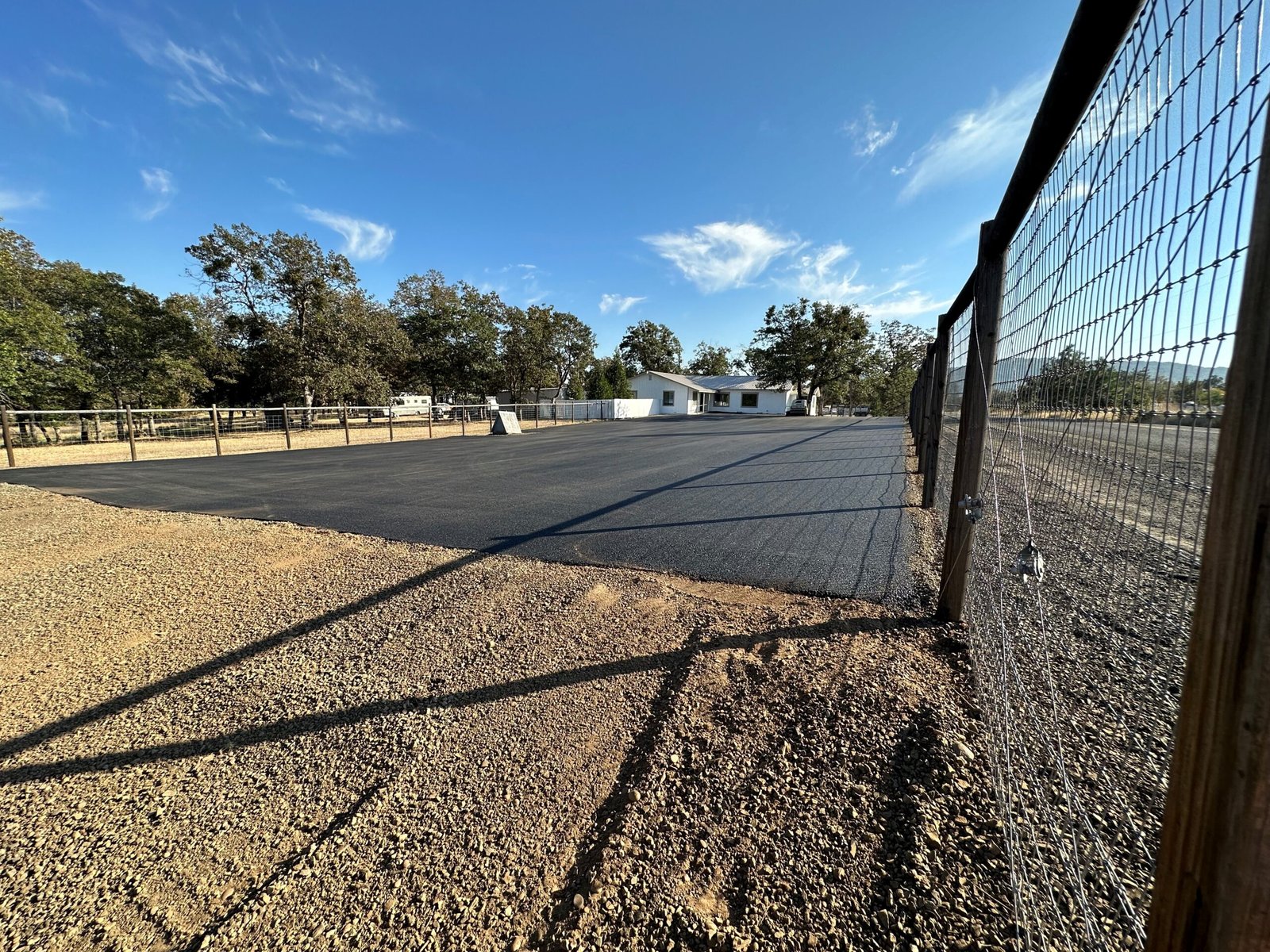 Graded gravel base preparation by Musser Sealcoat and Paving Inc.